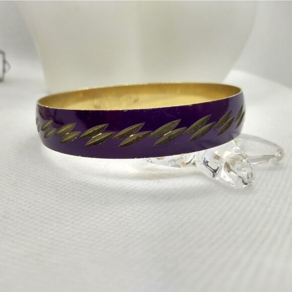 Purple flash mob‎ retro 1980s bracelet bangle - Picture 1 of 2